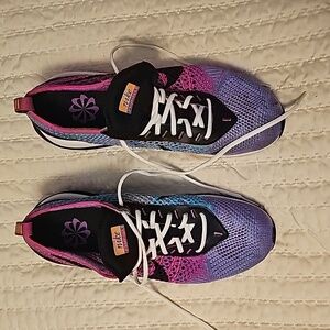 Nike Woman's Air Max Flyknit Racer Sneakers - Size 6.5 Multi-Color